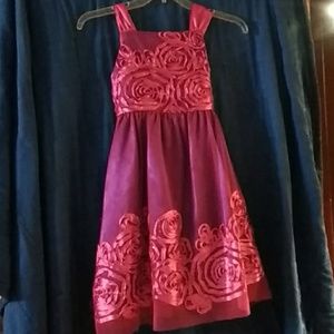 Girls pink princess dress
